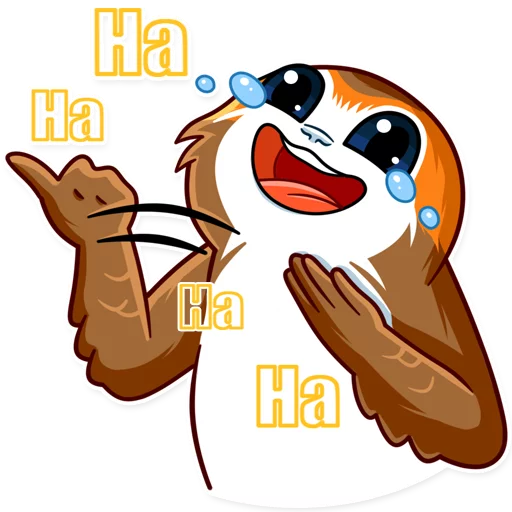 Стикерпак Porg для Telegram — скачать