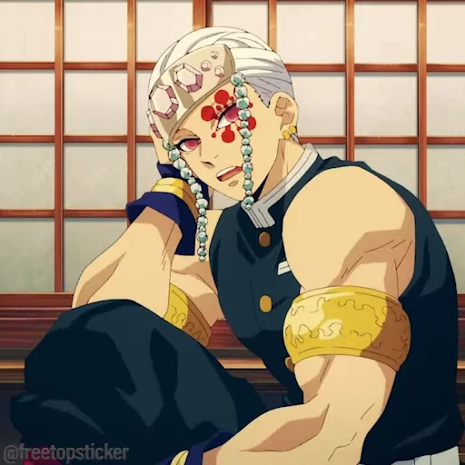 🤨 Стикер «Kimetsu no Yaiba» для Telegram