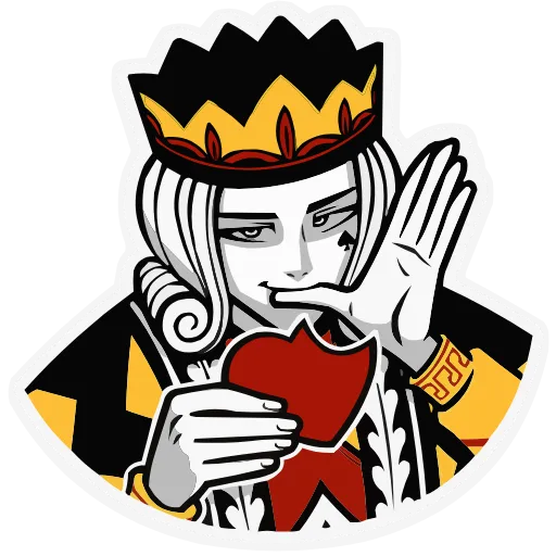 ❤️ Эмодзи «Набор эмоджи «Король Пик» из ВК в качестве» для Telegram
