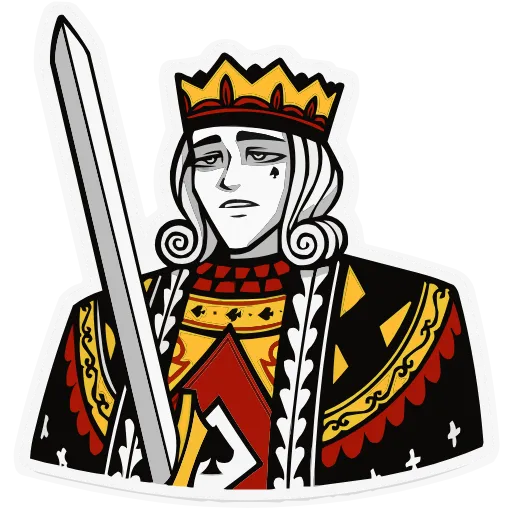 🗡 Эмодзи «Набор эмоджи «Король Пик» из ВК в качестве» для Telegram