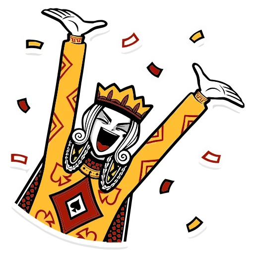 🥳 Эмодзи «Король Пик» для Telegram