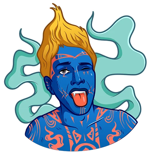 😜 Стикер «KING – Super stickers» для Telegram