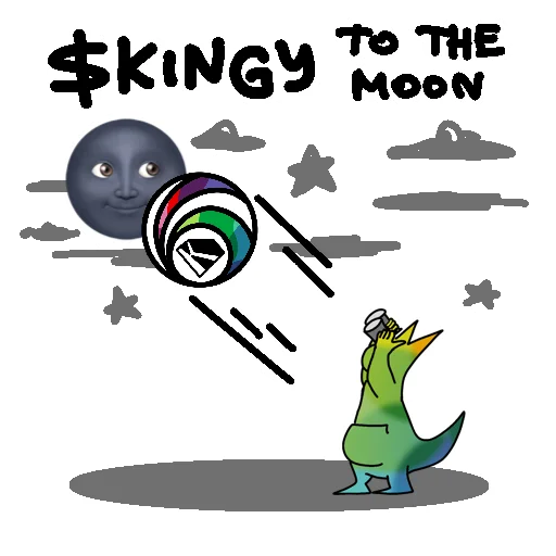 🌚 Стикер «kingy TON» для Telegram
