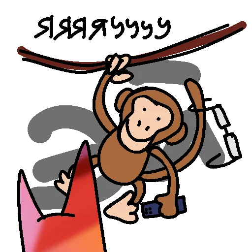 🐵 Стикер «kingy TON» для Telegram