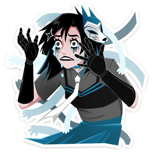 😭 Стикер «Кира Хоши без надписей» для Telegram