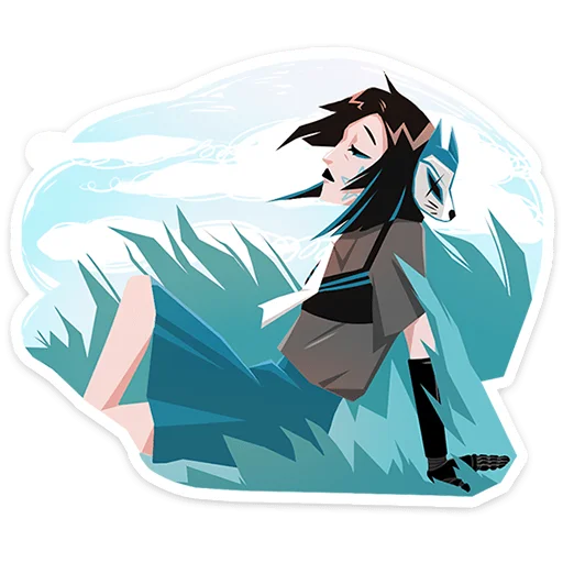 ☺ Стикер «Кира Хоши без надписей» для Telegram
