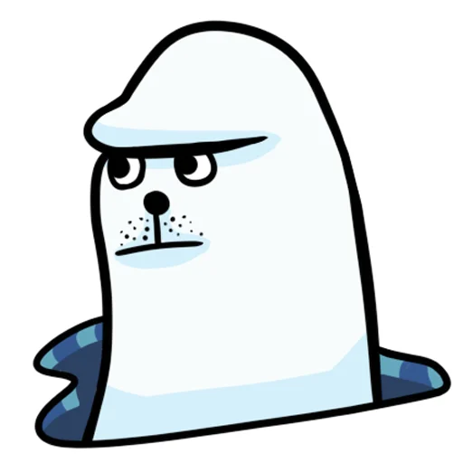 🗿 Стикер «Щекщуальный тюлень» для Telegram
