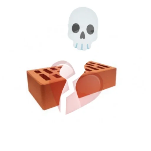 💀 Стикер «Кирпич Brick» для Telegram