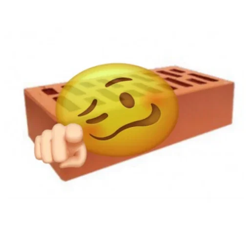 🤫 Стикер «Кирпич Brick» для Telegram
