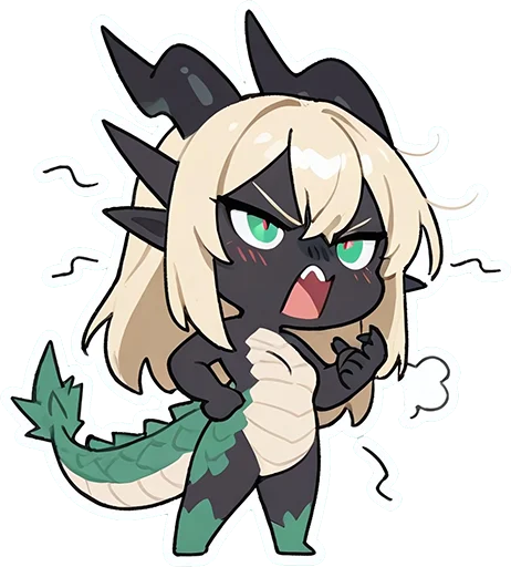 🤬 Стикер «Kiru Dragoness» для Telegram
