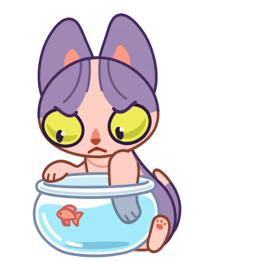 ⚗️ Эмодзи «с киской Чирой ()» для Telegram