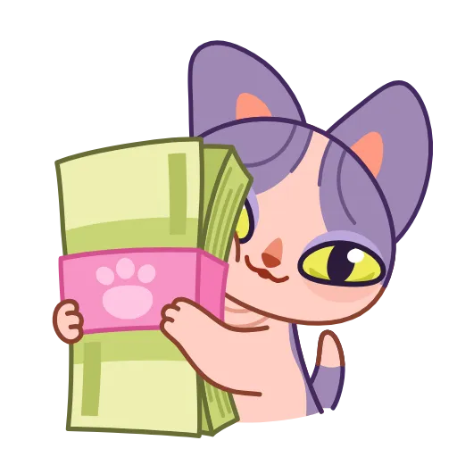 🤑 Эмодзи «с киской Чирой ()» для Telegram