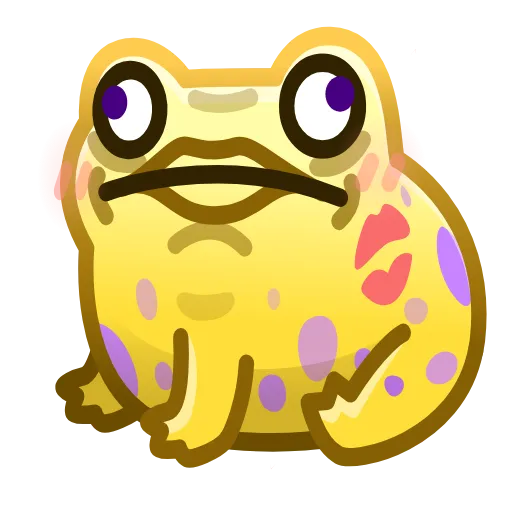 Стикерпак Kissed Frog для Telegram — скачать