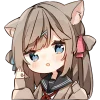 👌 Эмодзи «Кисуня тян» для Telegram