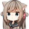 😳 Эмодзи «Кисуня тян» для Telegram