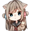 👋 Эмодзи «Кисуня тян» для Telegram