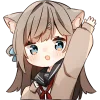 👋 Эмодзи «Кисуня тян» для Telegram