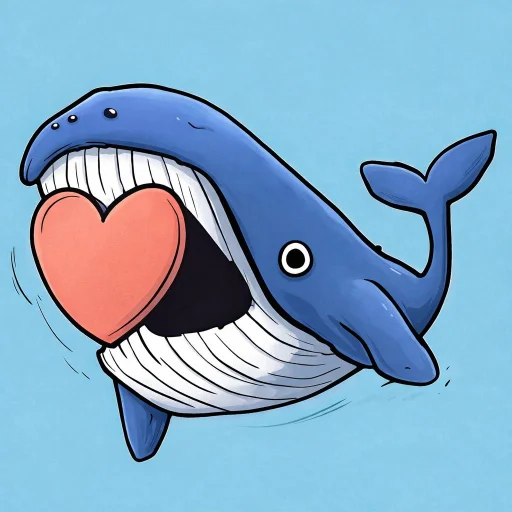 🤩 Стикер «Кит» для Telegram