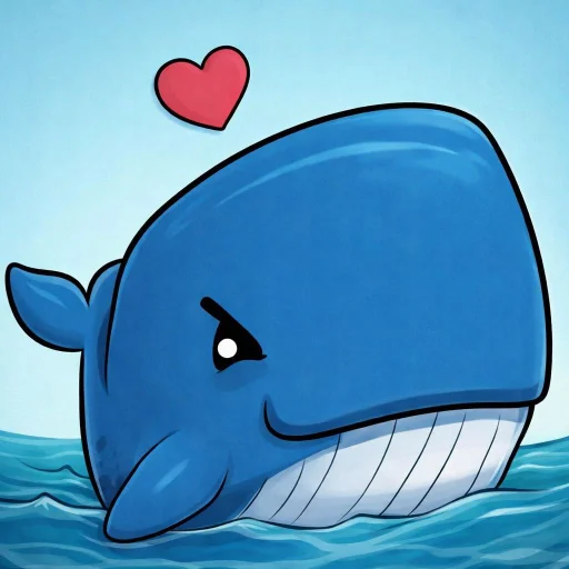 🤩 Стикер «Кит» для Telegram