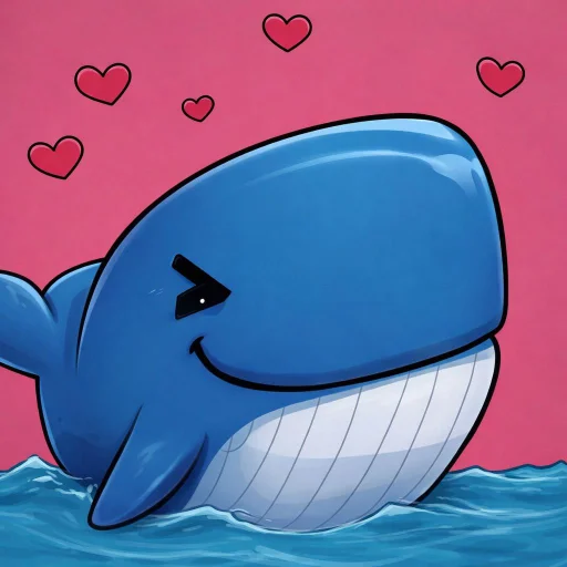 🤩 Стикер «Кит» для Telegram