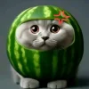 🤩 Эмодзи «кот в арбузе» для Telegram