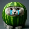 🤩 Эмодзи «кот в арбузе» для Telegram