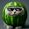 🤩 Эмодзи «кот в арбузе» для Telegram