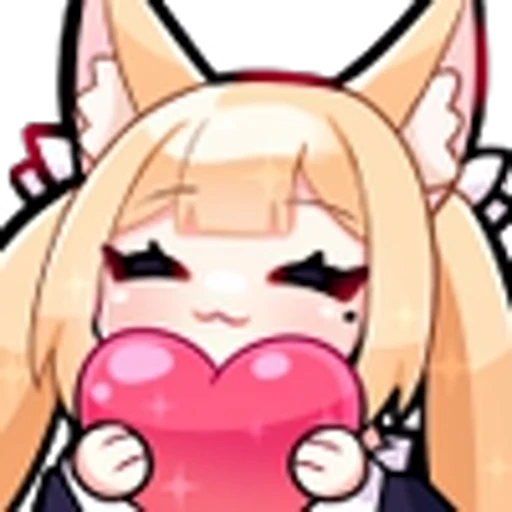 ❤️ Эмодзи «Kitsune Eve» для Telegram