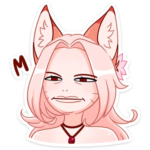 😐 Стикер «Lady Ai Kitsune» для Telegram