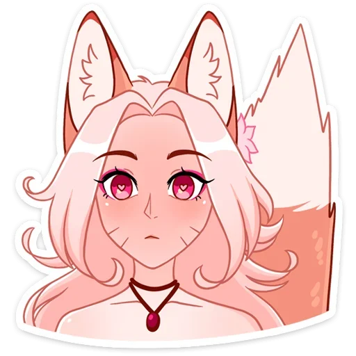 😨 Стикер «Lady Ai Kitsune» для Telegram