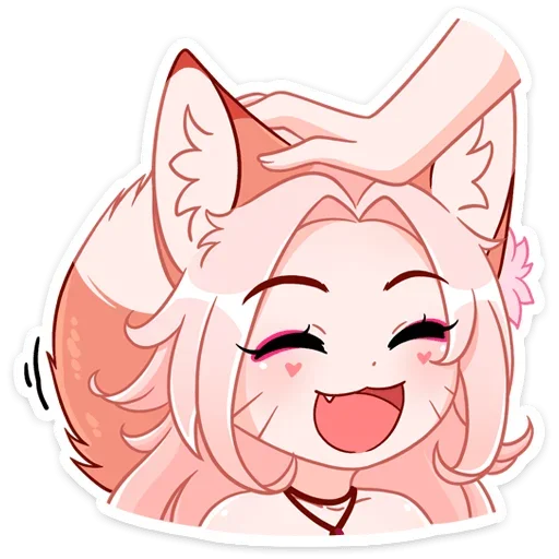 ☺️ Стикер «Lady Ai Kitsune» для Telegram