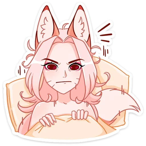 💤 Стикер «Lady Ai Kitsune» для Telegram