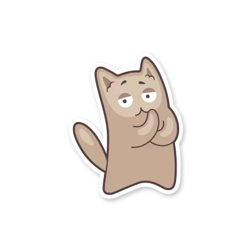 😀 Стикер «Gray Kitten» для Telegram