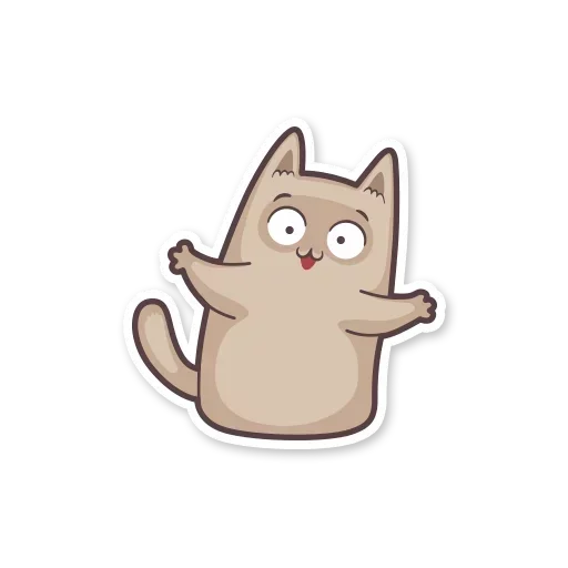 😀 Стикер «Gray Kitten» для Telegram