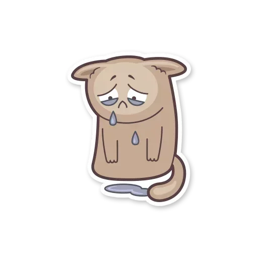 😥 Стикер «Gray Kitten» для Telegram