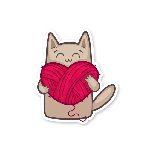 Стикерпак Gray Kitten для Telegram — скачать