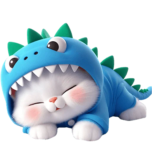 😴 Стикер «Динозаврики» для Telegram