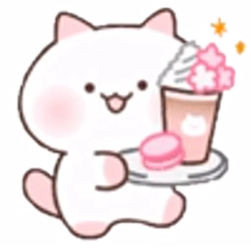 🧁 Эмодзи «Kitten Flowery» для Telegram