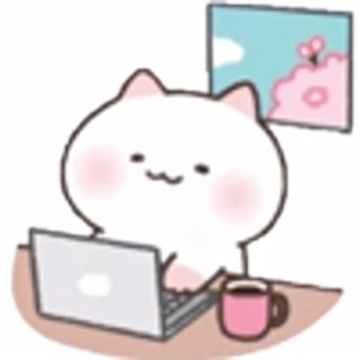 💻 Эмодзи «Kitten Flowery» для Telegram