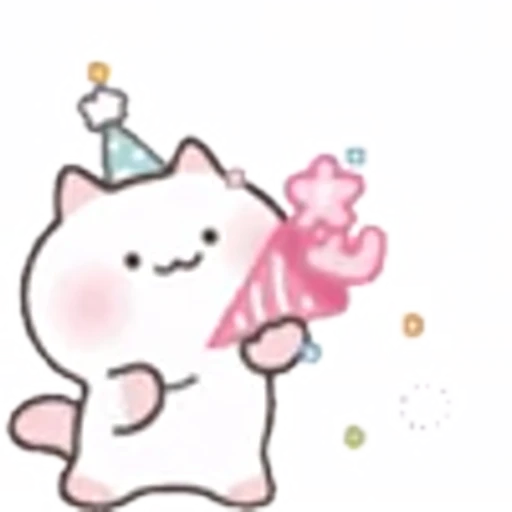 🥳 Эмодзи «Kitten Flowery» для Telegram