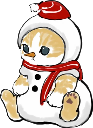 ⛄️ Стикер «Kittens mofu_sand 4» для Telegram