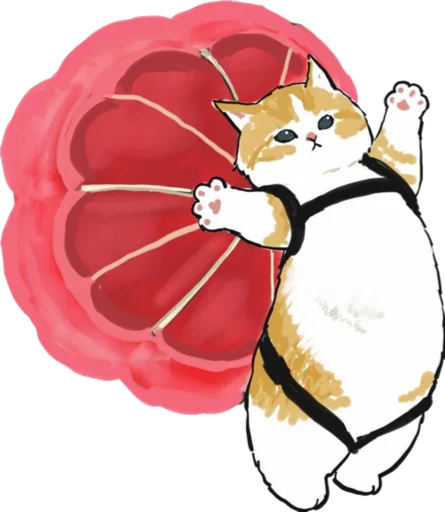 🪂 Стикер «Kittens mofu_sand 4» для Telegram
