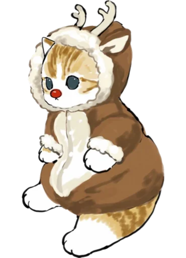 🦌 Стикер «Kittens mofu_sand 4» для Telegram