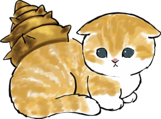 🐌 Стикер «Kittens mofu_sand 4» для Telegram