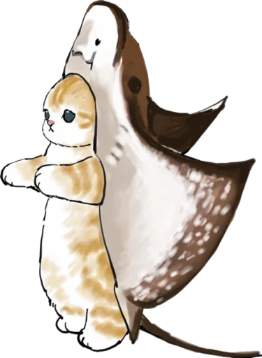 🐋 Стикер «Kittens mofu_sand 4» для Telegram