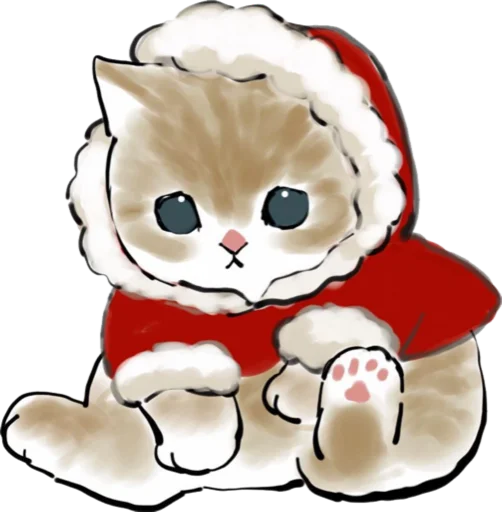 🎅 Стикер «Kittens mofu_sand 4» для Telegram