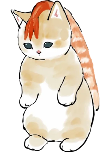 🍤 Стикер «Kittens mofu_sand 4» для Telegram