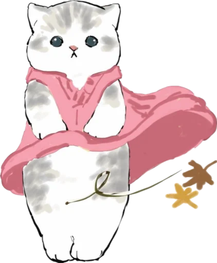🍂 Стикер «Kittens mofu_sand 4» для Telegram