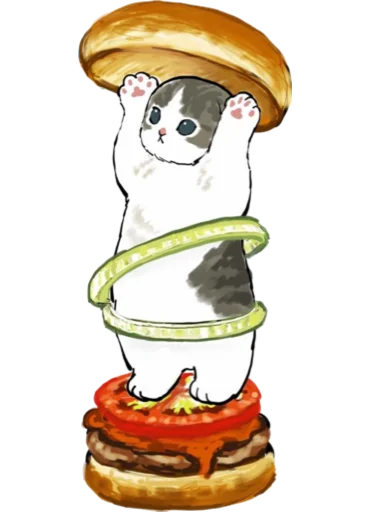 🍔 Стикер «Kittens mofu_sand 4» для Telegram