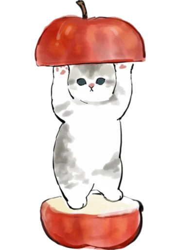 🍎 Стикер «Kittens mofu_sand 4» для Telegram